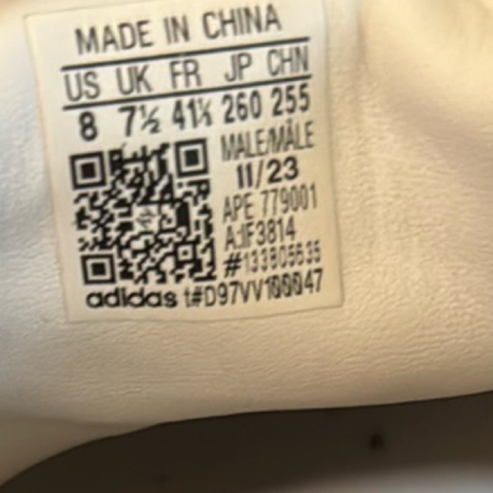 adidas White and Gray Sneakers - Picture 8 of 9